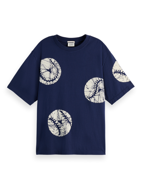 Batik baseball loose t-shirt