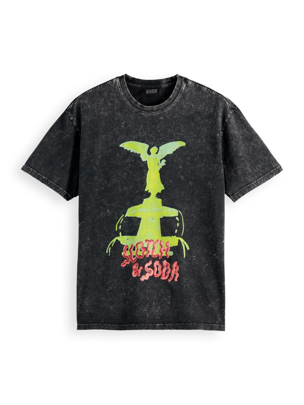 Washed artwork relaxed fit t-shirt