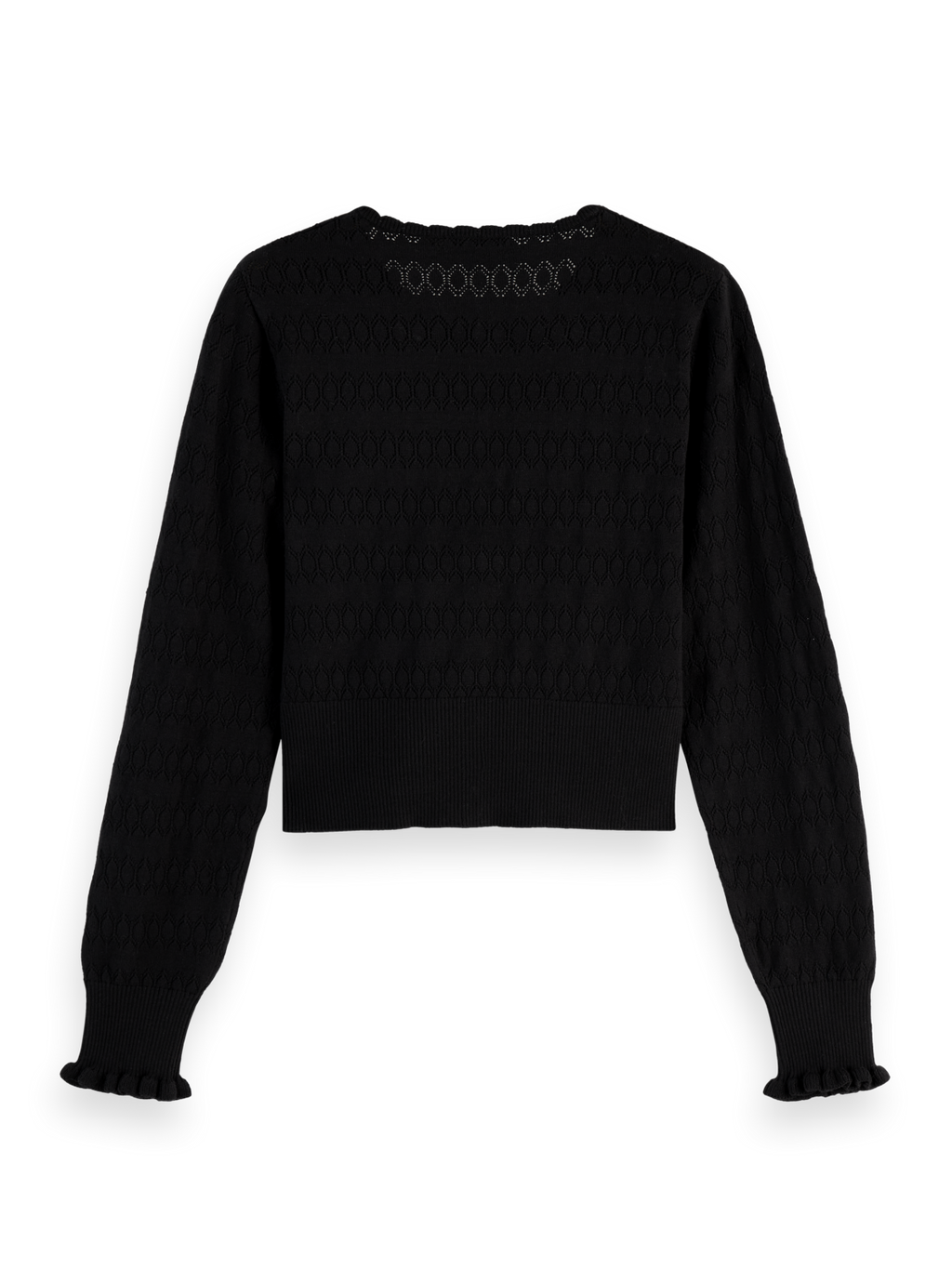 Pointelle cardigan
