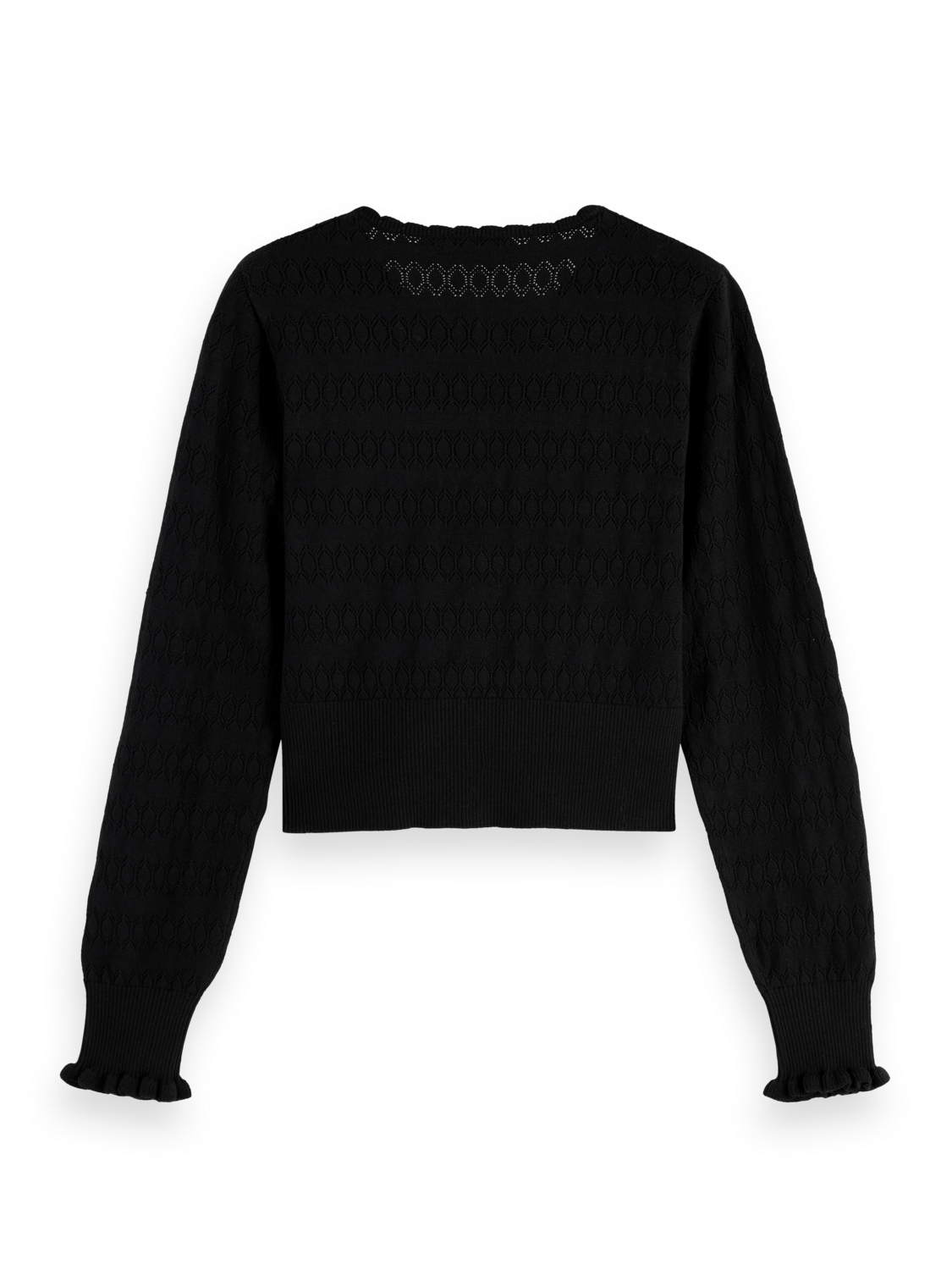 Pointelle cardigan