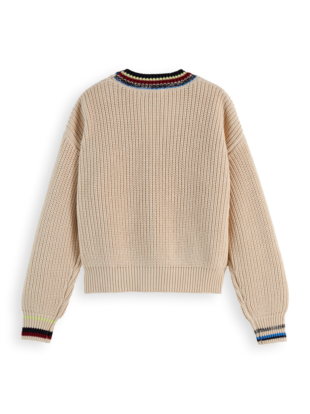 stripe trim cardigan