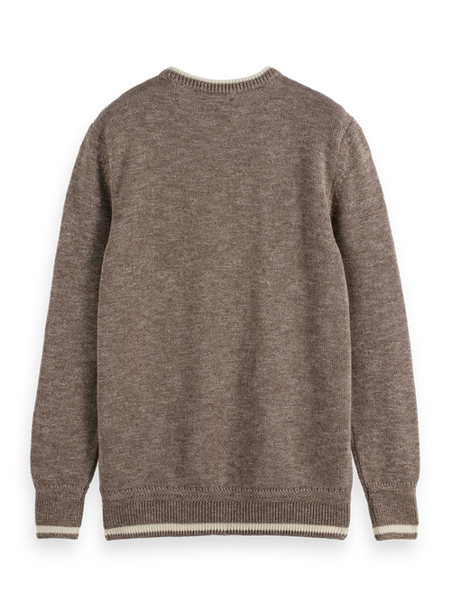 Melange crewneck