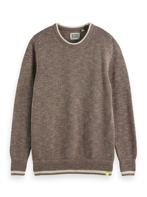 Melange crewneck