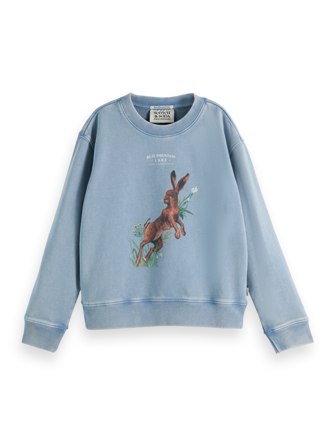 Girls Printed Crewneck