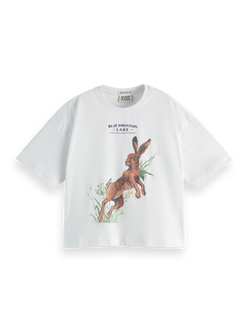 Loose-fit t-shirt with front artwork