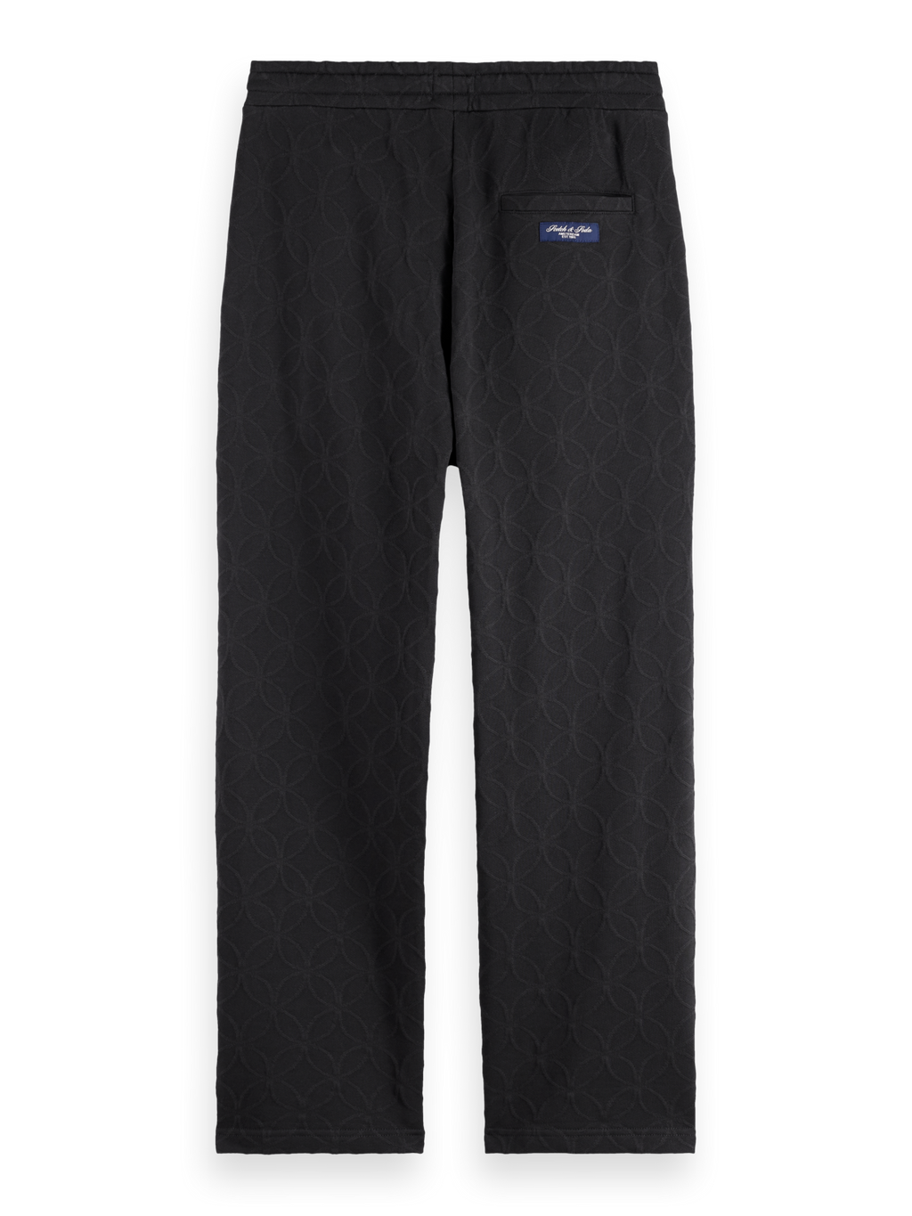 Jacquard Terry Relaxed Straight Sweatpants