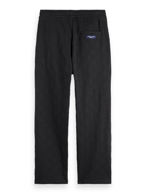 Jacquard Terry Relaxed Straight Fit Sweatpants