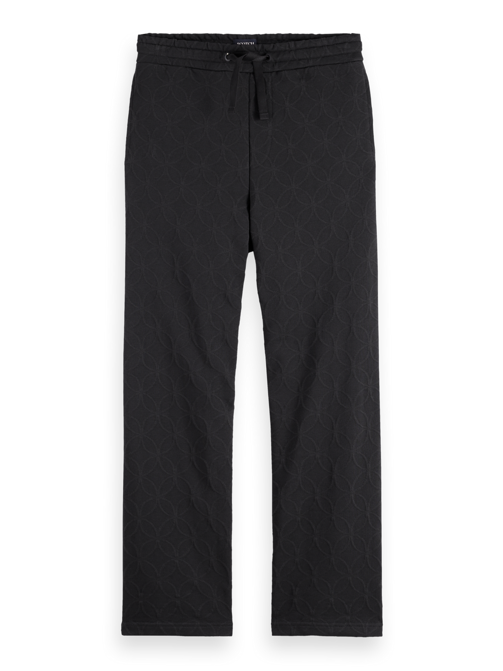 Jacquard Terry Relaxed Straight Sweatpants