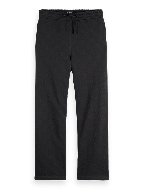 Jacquard Terry Relaxed Straight Fit Sweatpants