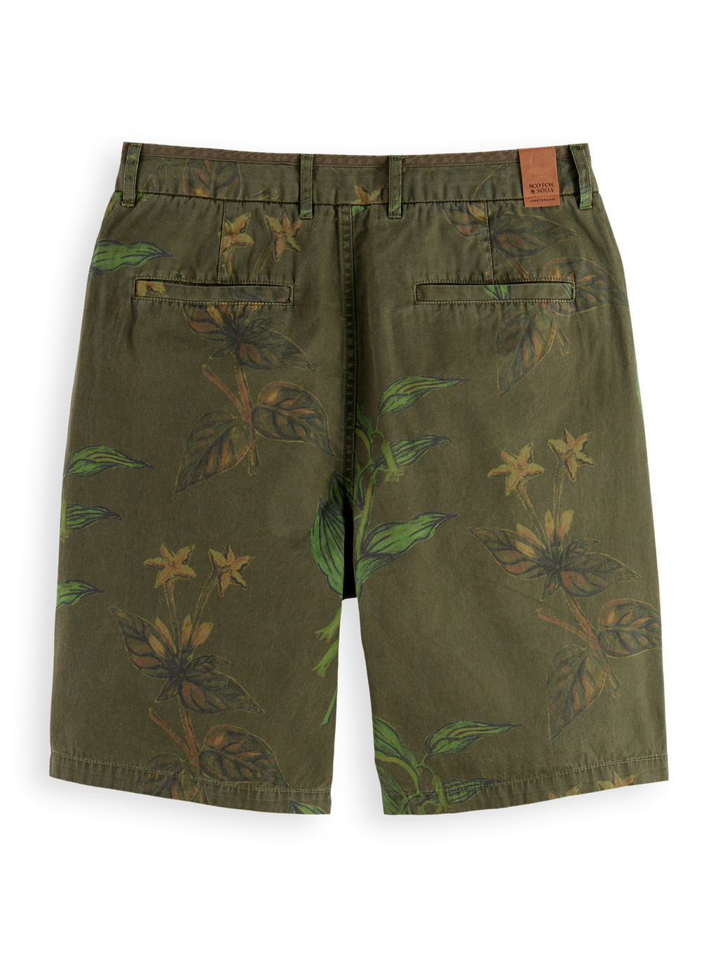 Printed cotton shorts