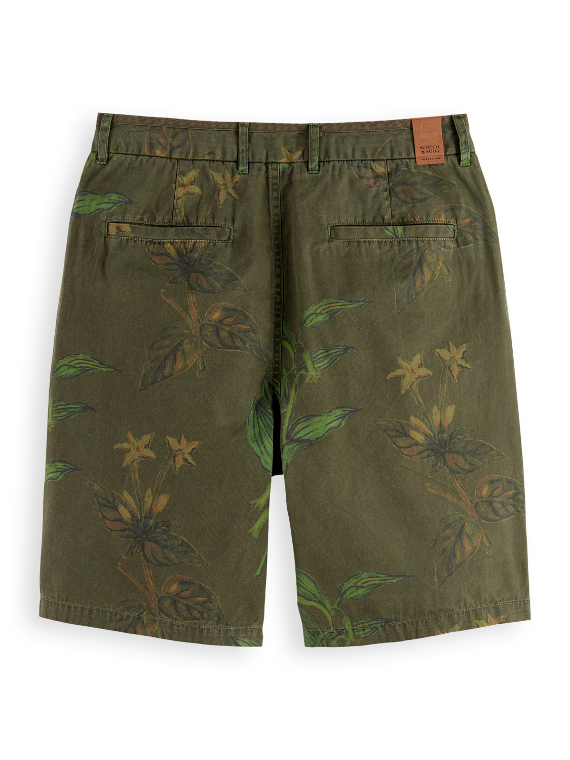 Printed cotton shorts