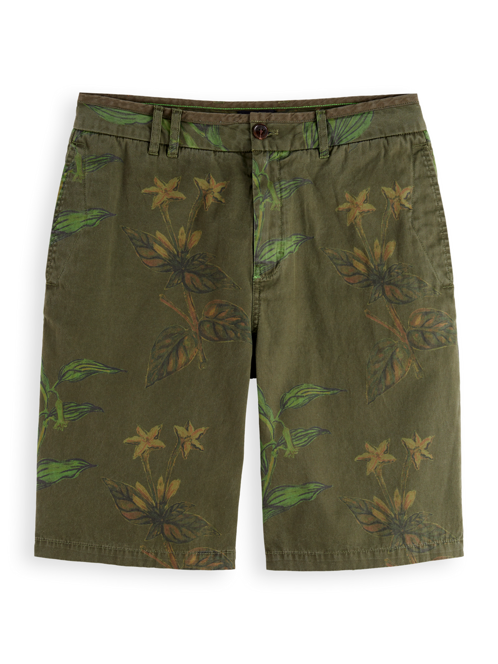 Printed cotton shorts