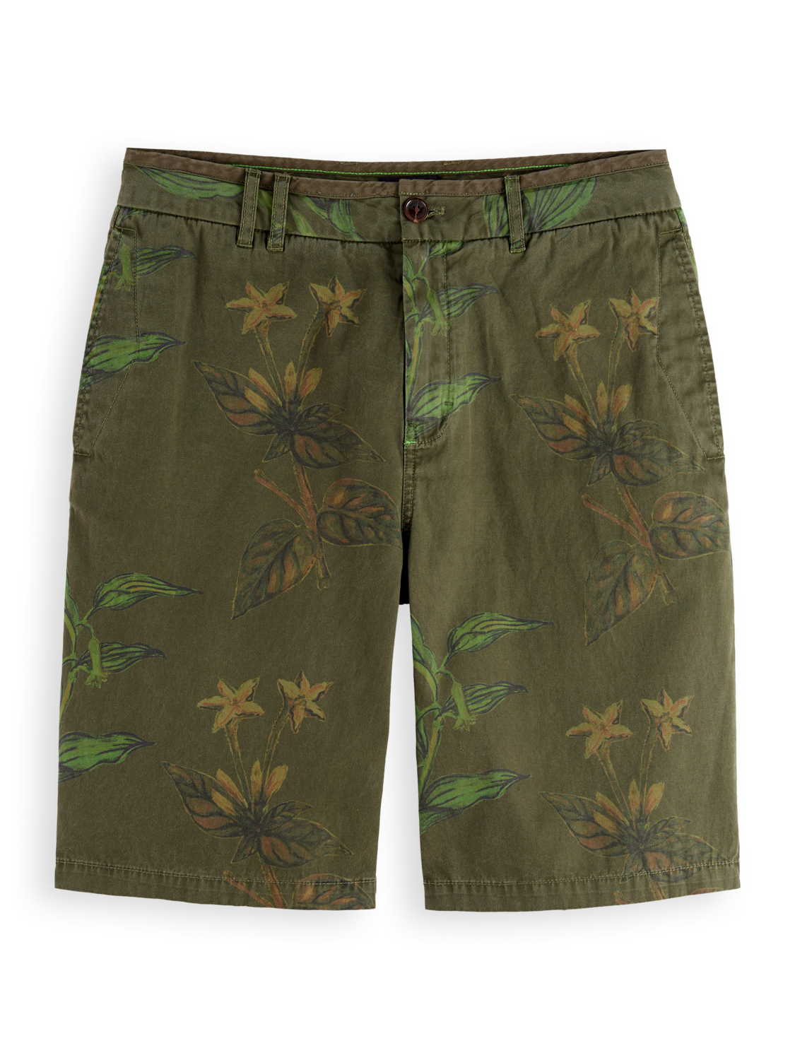 Printed cotton shorts