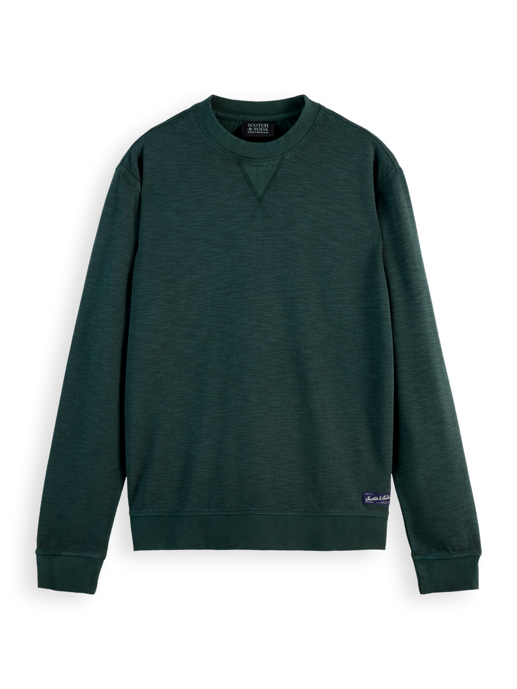 Garment dye structured sweatshirt