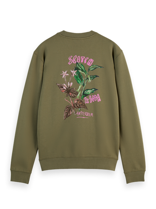 Front and back artwork sweatshirt