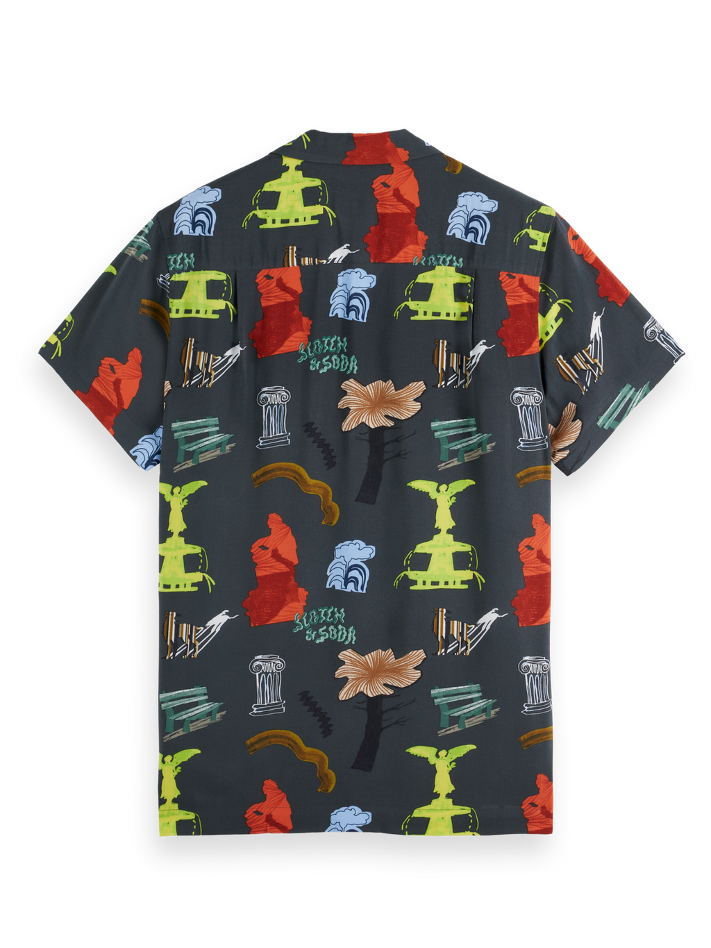 Regular short sleeve print shirt