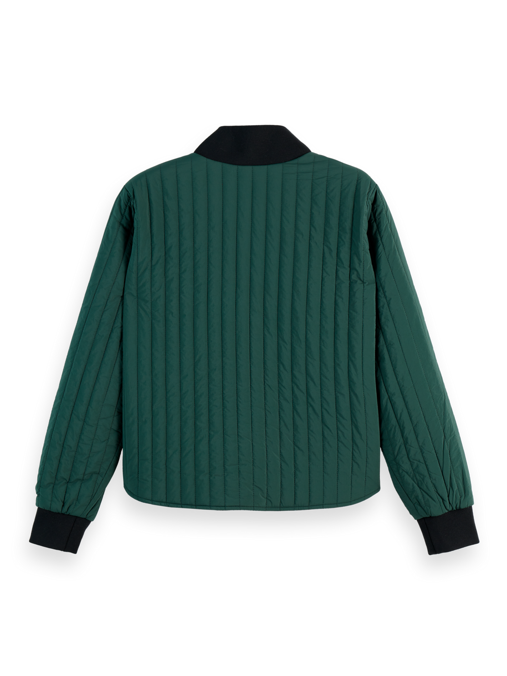 Reversible quilted bomber