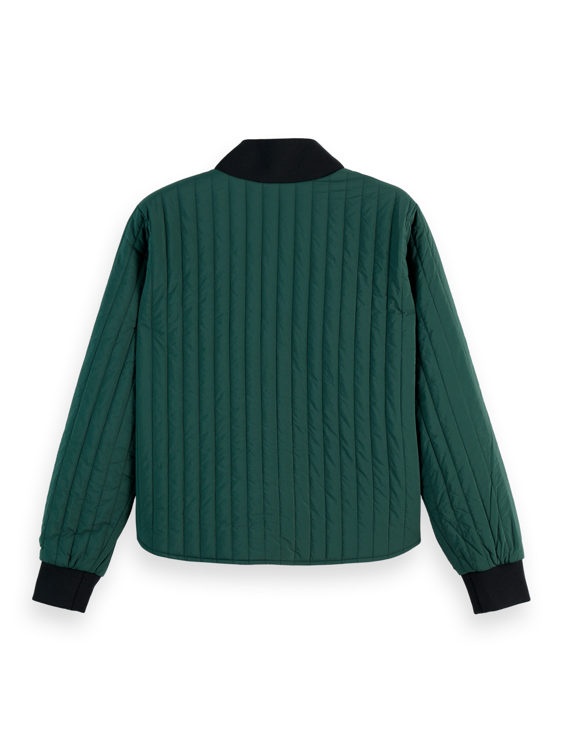 Reversible quilted bomber
