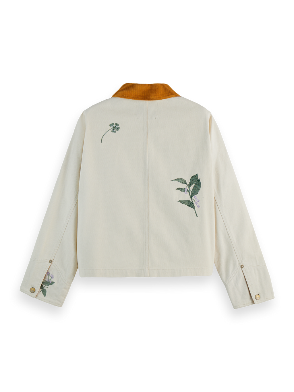 Workwear jacket with embroidery