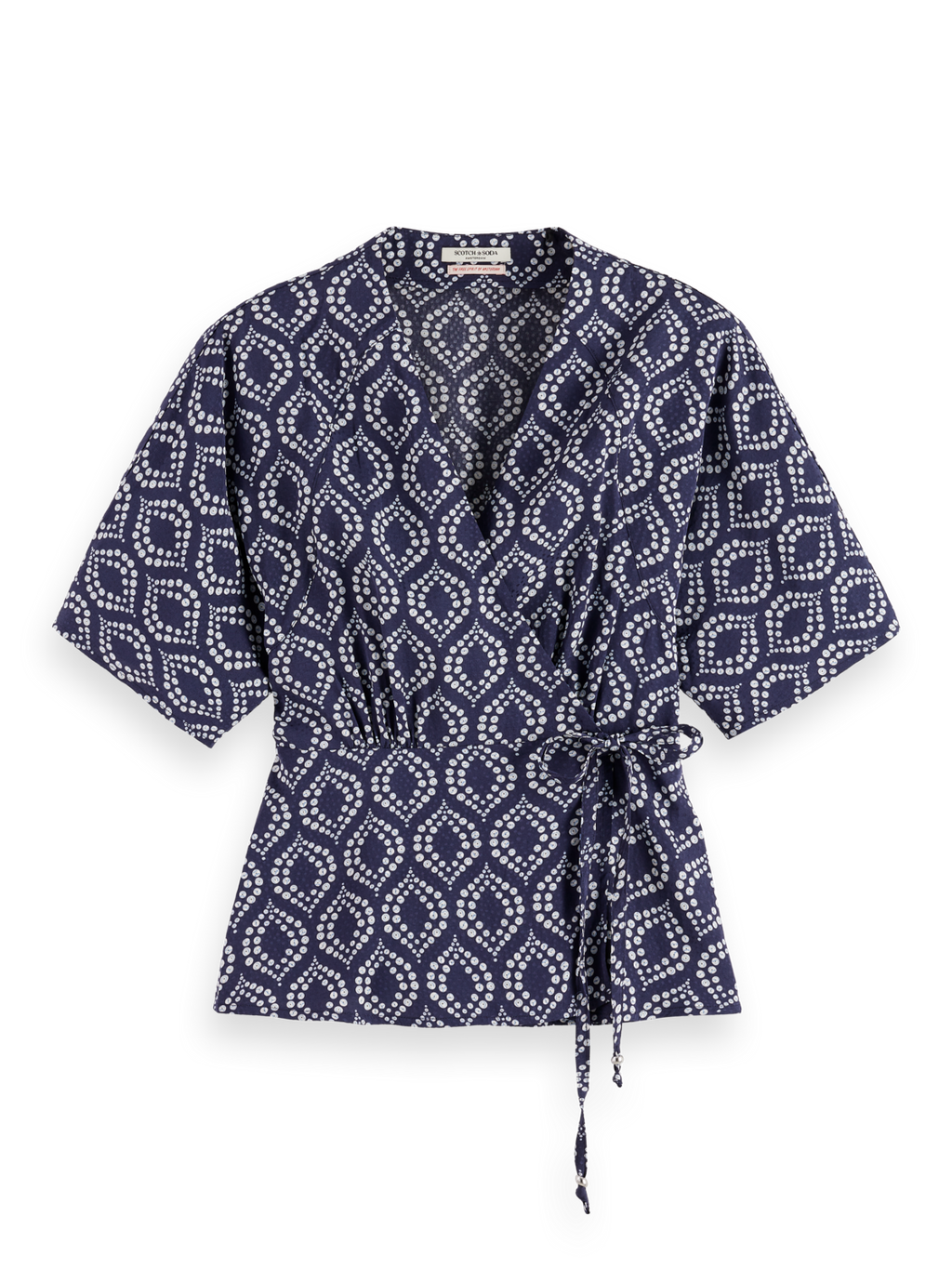Jacquard Wrap Top