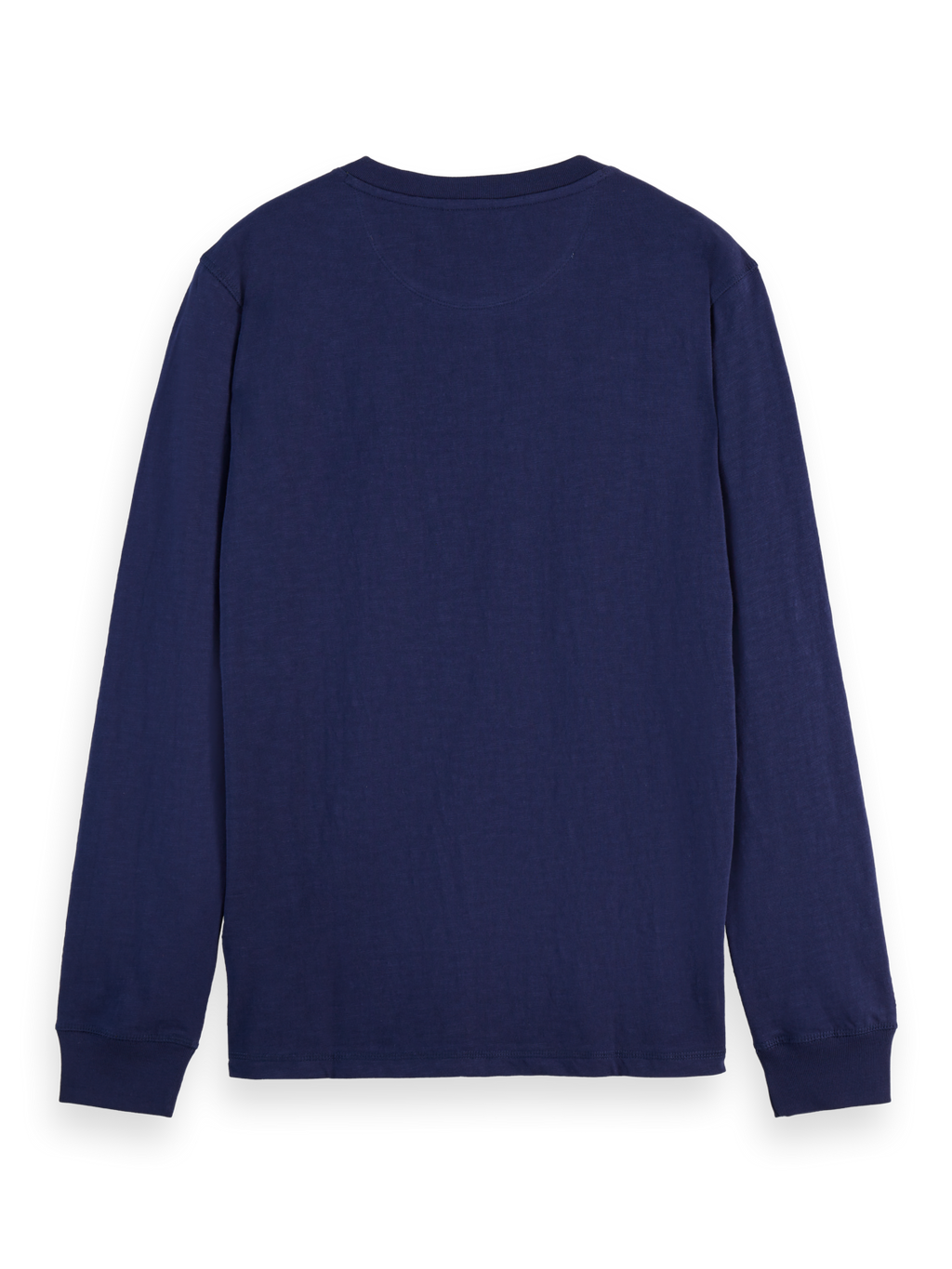 Slub henley regular long sleeve t-shirt