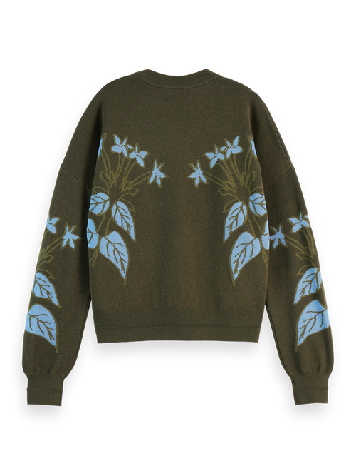 Relaxed jacquard pullover