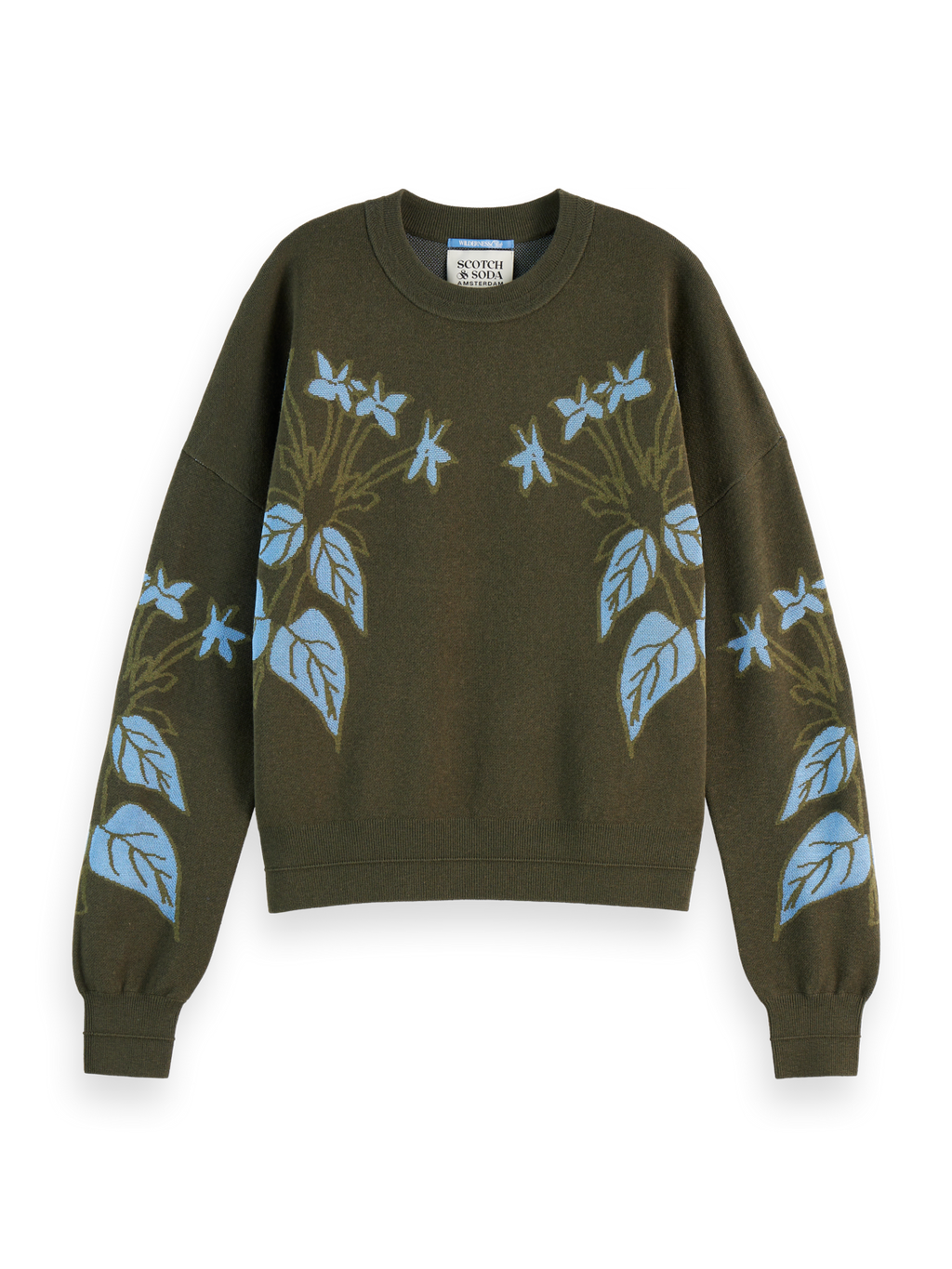 Relaxed jacquard pullover