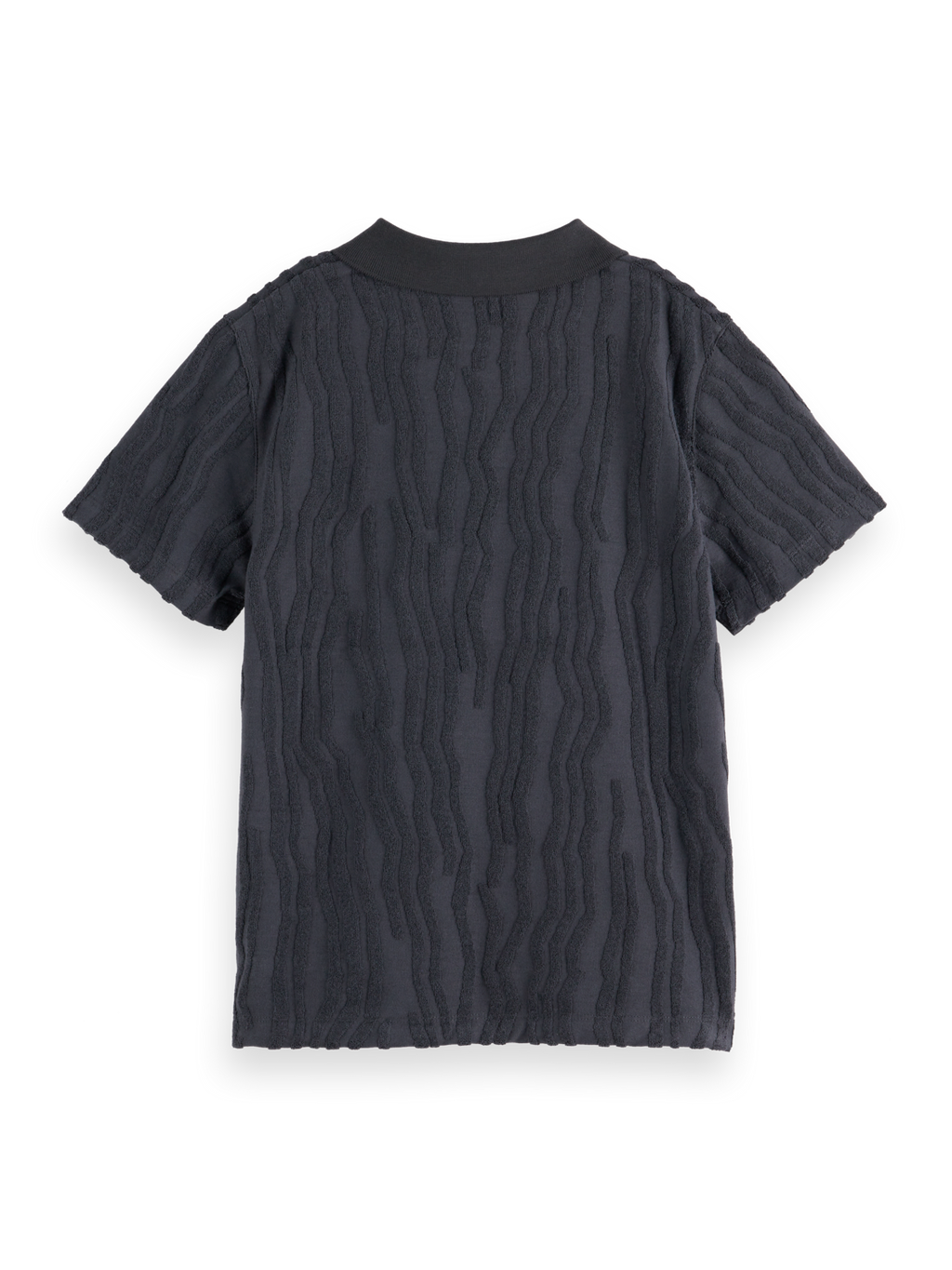 Boys Towelling Jacquard Polo