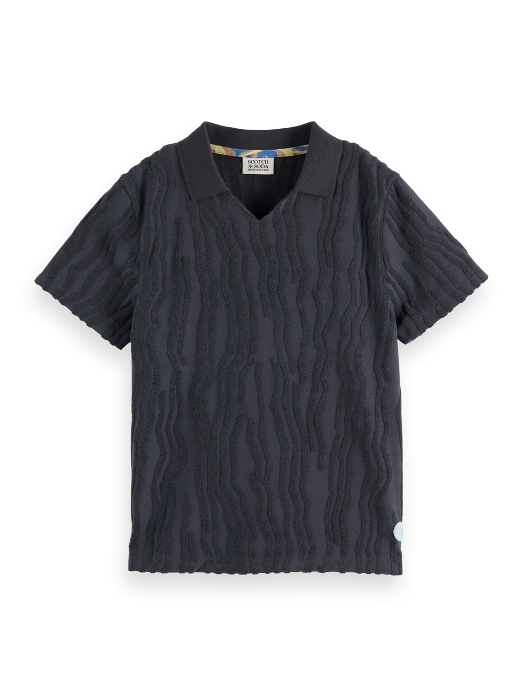 Boys Towelling Jacquard Polo