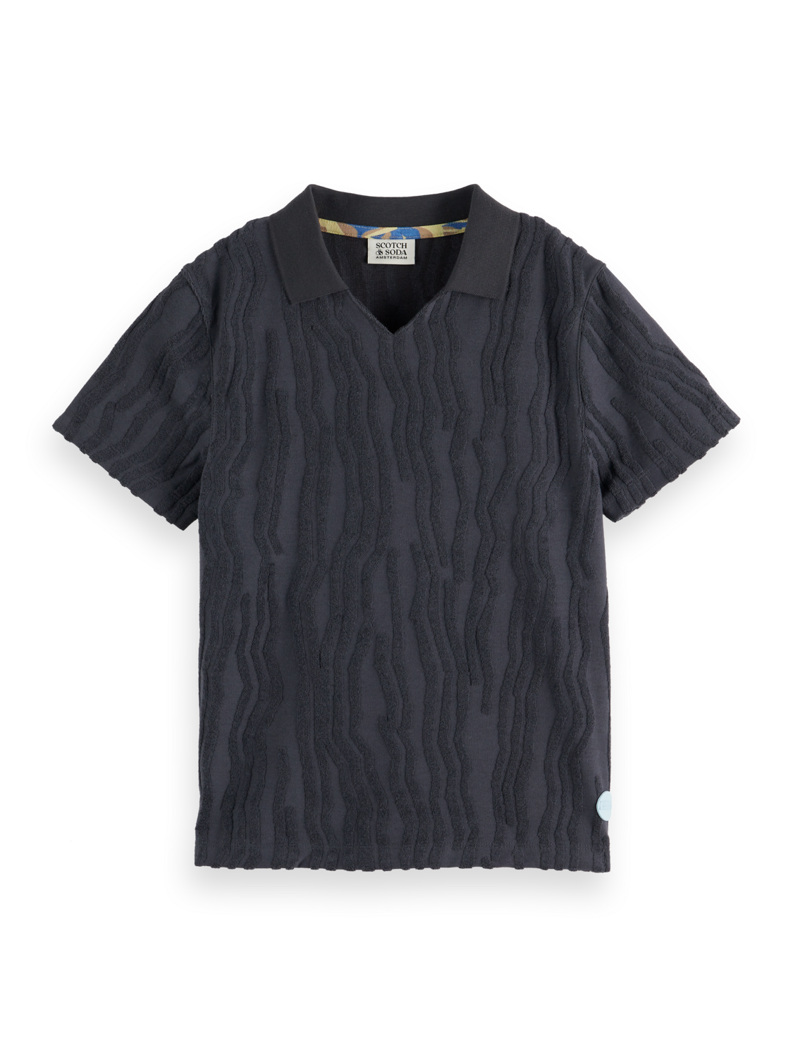 Boys Towelling Jacquard Polo