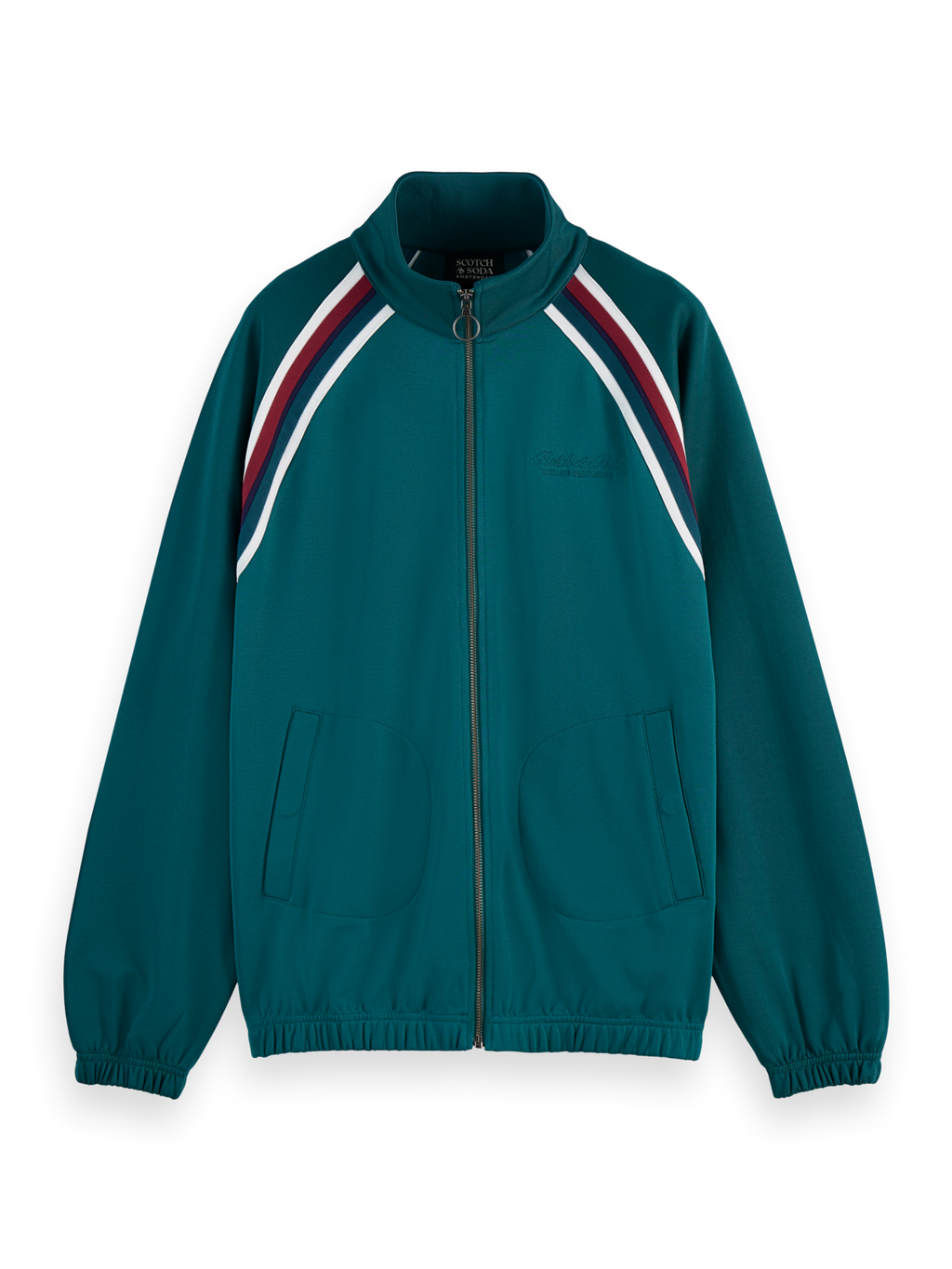 Track full zip through sweatshirt