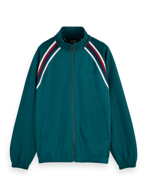 Track full zip through sweatshirt