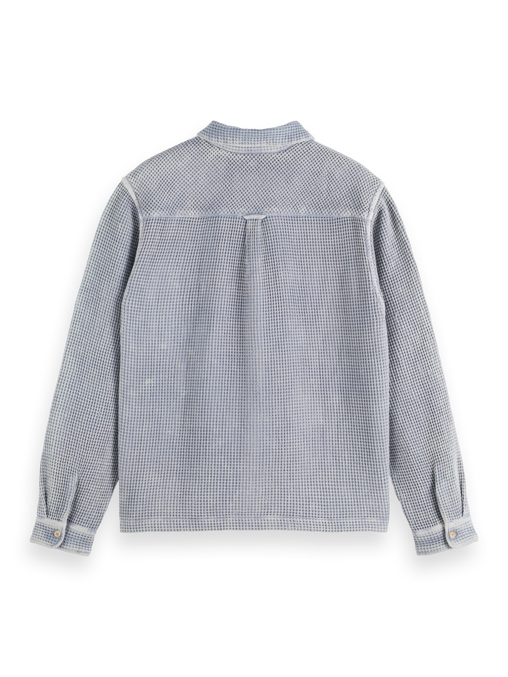 Regular over-dyed waffle shirt