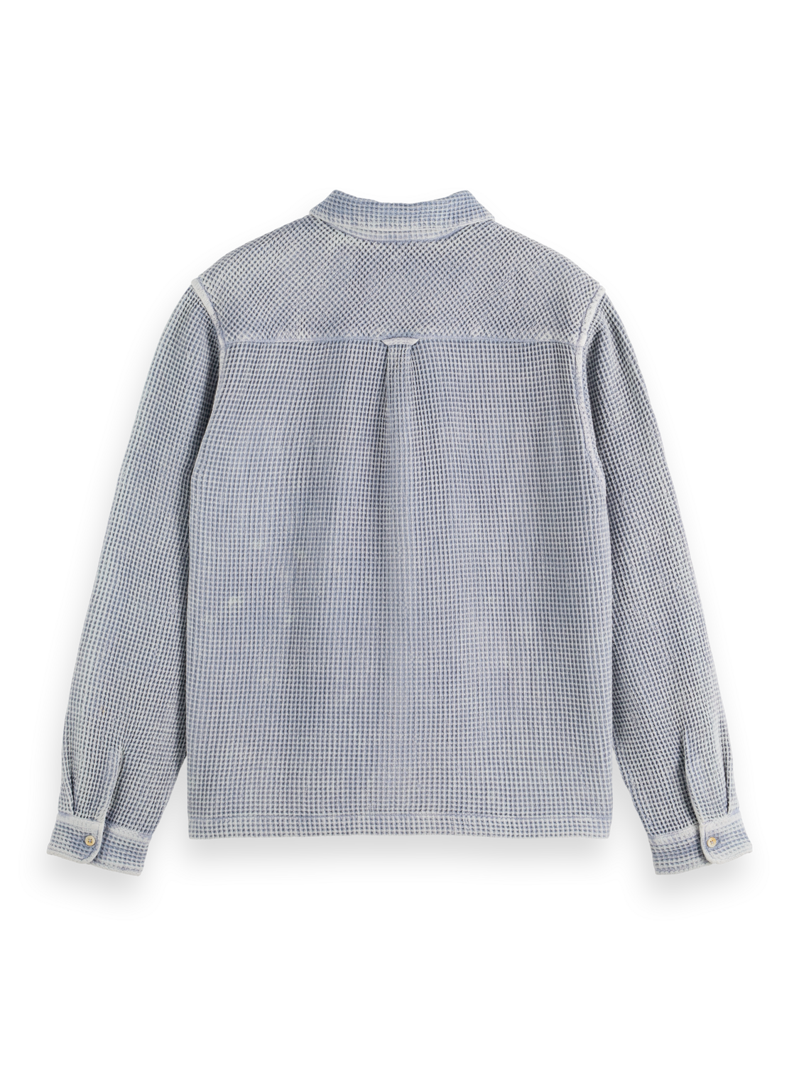 Regular over-dyed waffle shirt