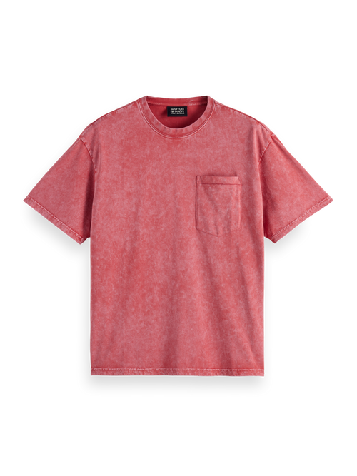 Washed pocket relaxed fit t-shirt