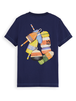 Regular-fit t-shirt with front and back artwork