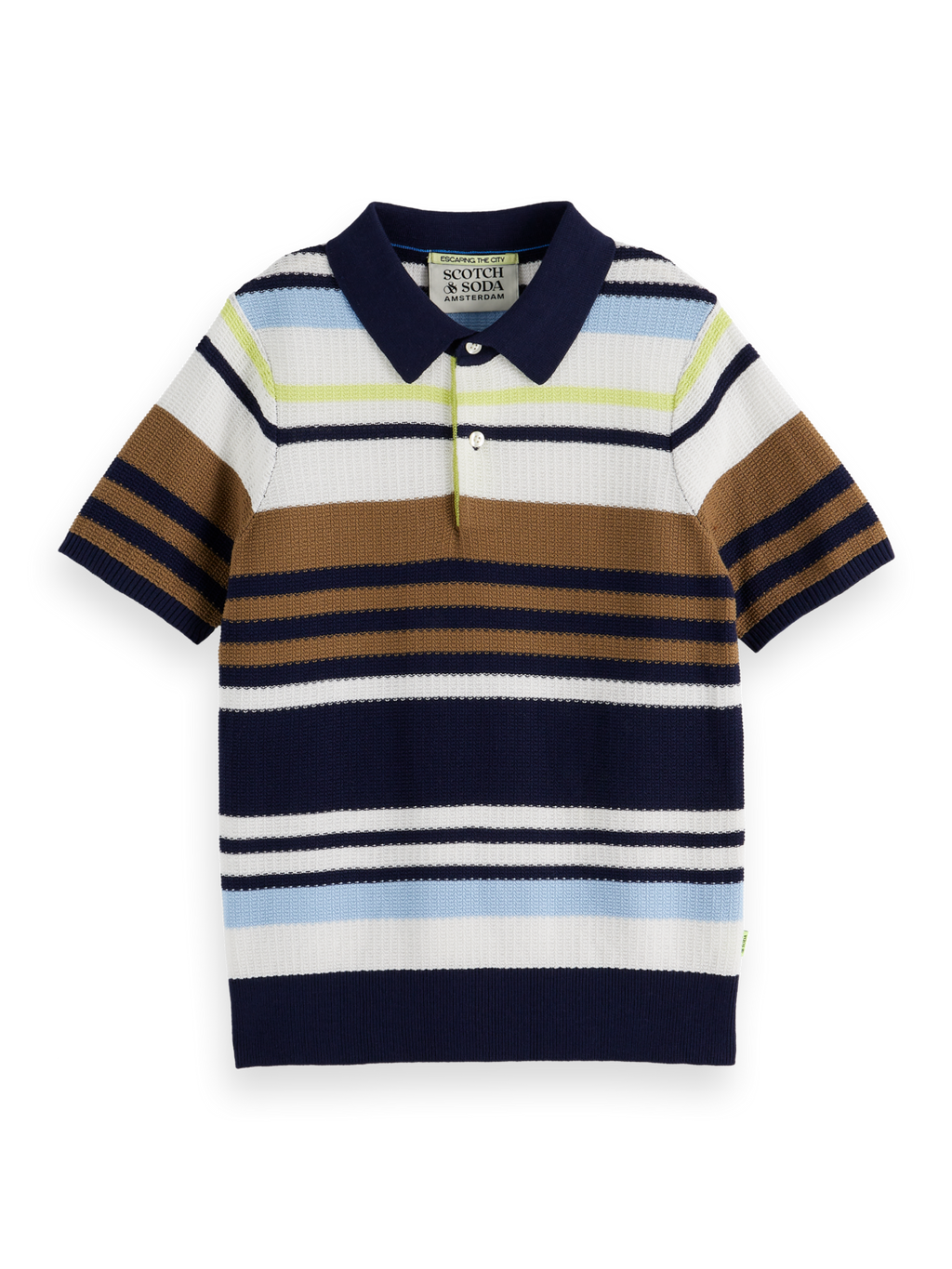 Boys Knitted Stripe Polo