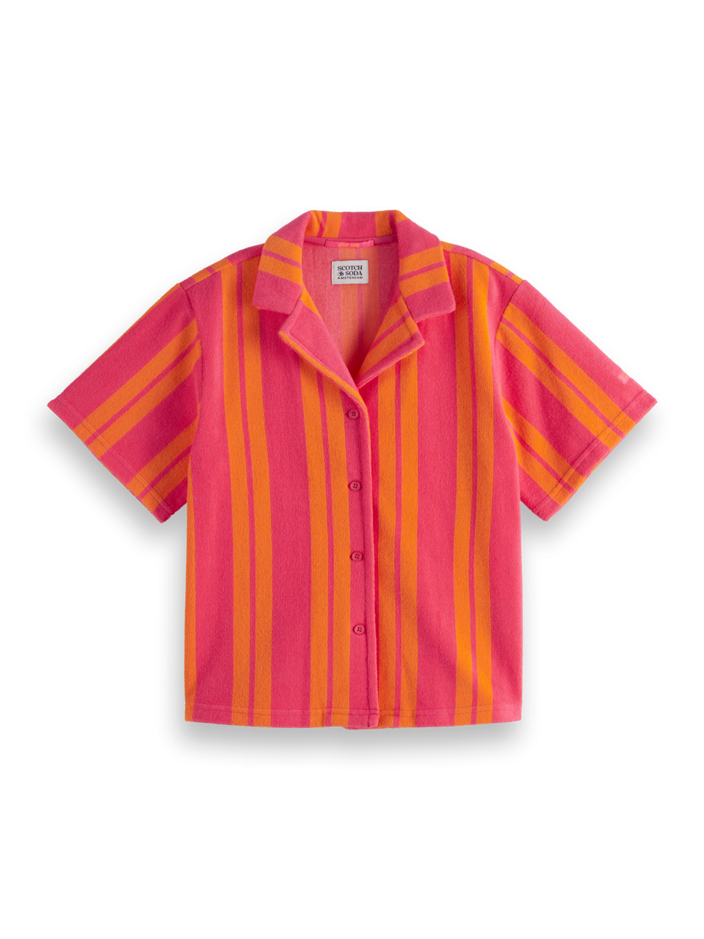Girls Striped Towelling Shirt