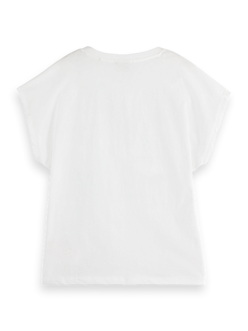 Core slub V-neck t-shirt