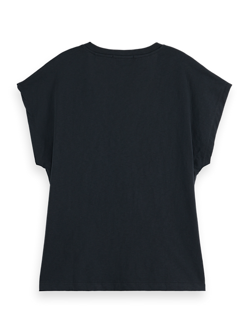 Core slub V-neck t-shirt