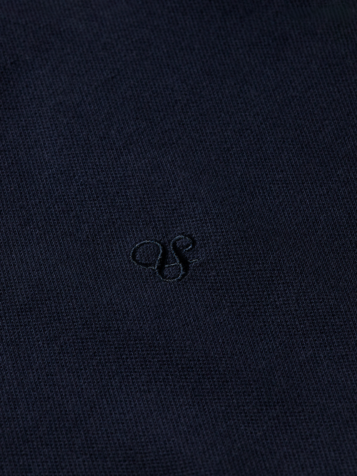 GARMENT-DYED SHORT-SLEEVED PIQUE POLO