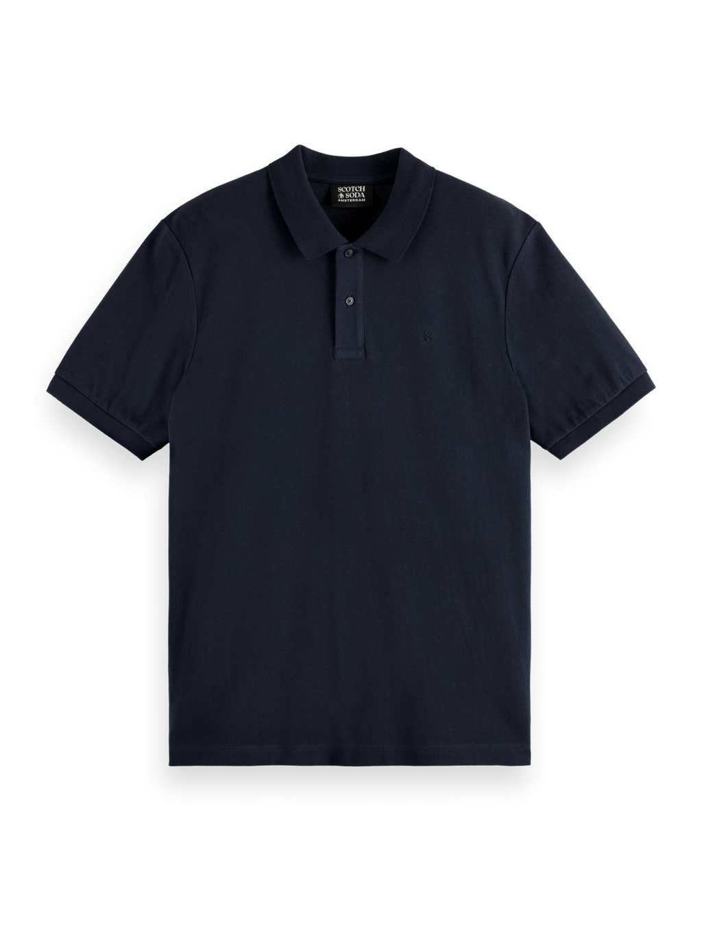 GARMENT-DYED SHORT-SLEEVED PIQUE POLO
