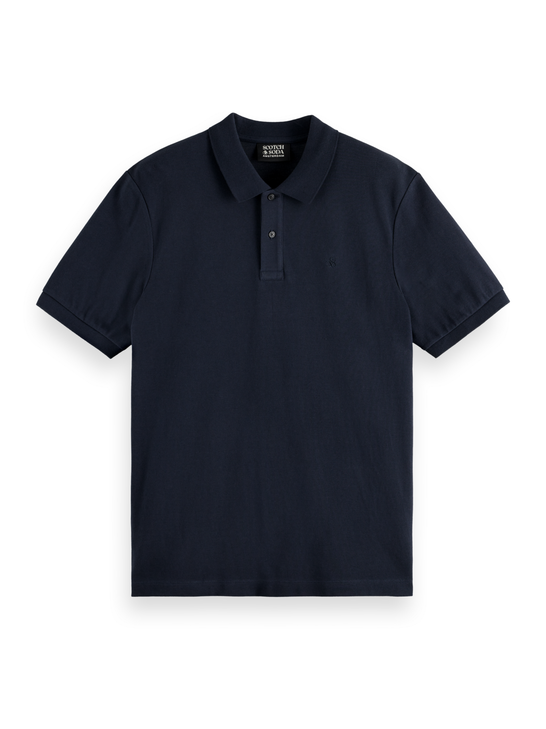 GARMENT-DYED SHORT-SLEEVED PIQUE POLO