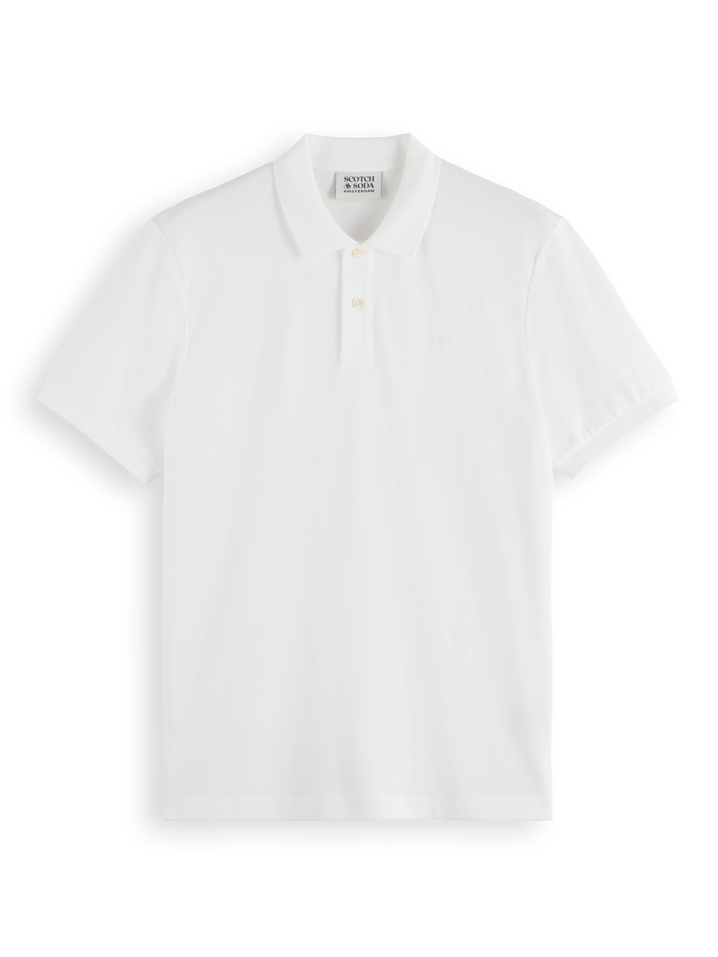 GARMENT-DYED SHORT-SLEEVED PIQUE POLO
