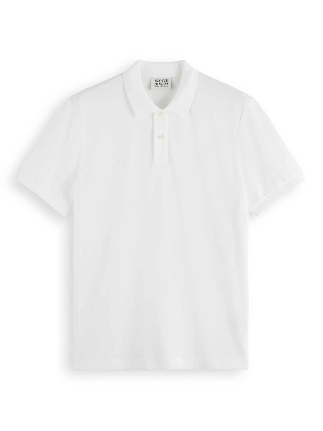 GARMENT-DYED SHORT-SLEEVED PIQUE POLO