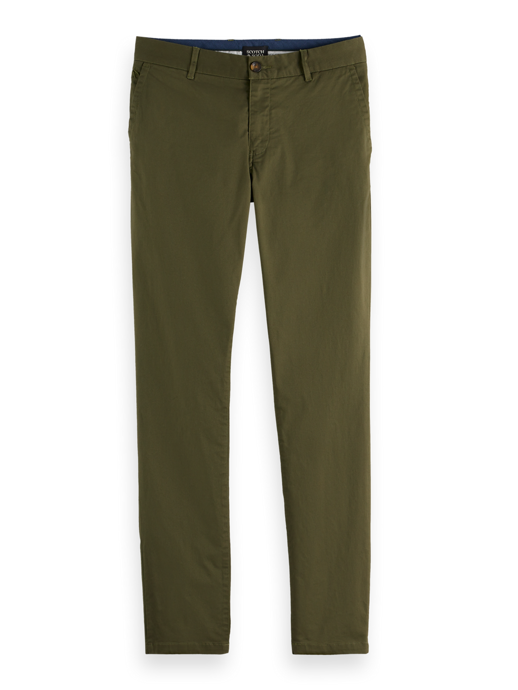 Essentials MOTT STRETCH COTTON CHINO - KHAKI