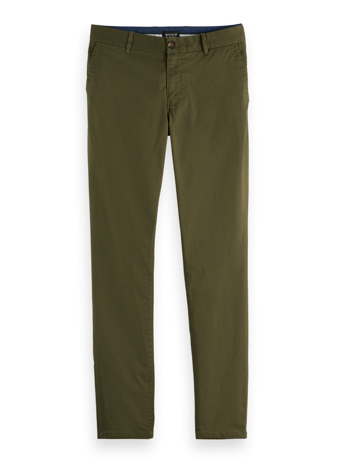 Essentials MOTT STRETCH COTTON CHINO - KHAKI