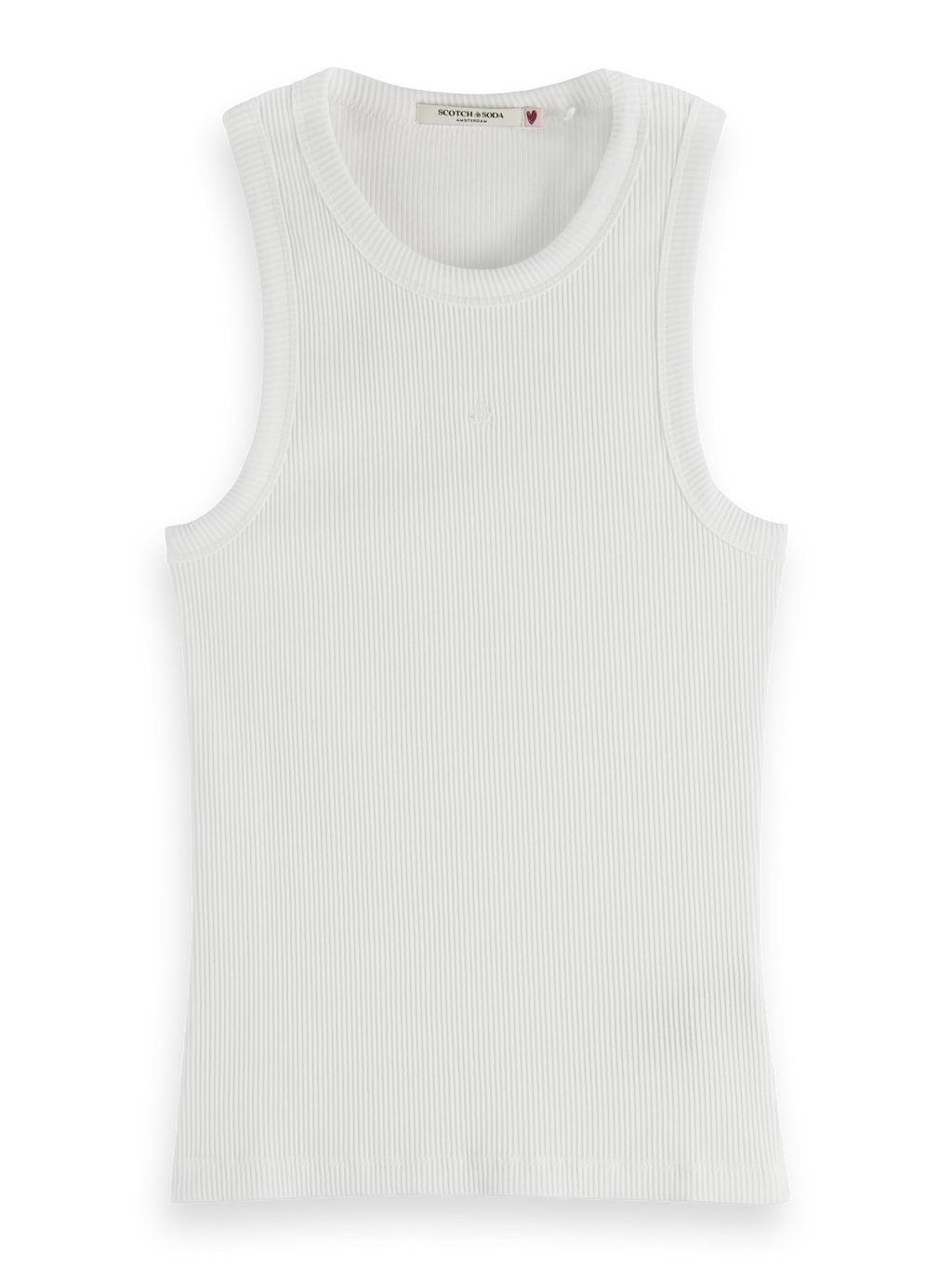 Essentials RIB RACER TANK - WHITE