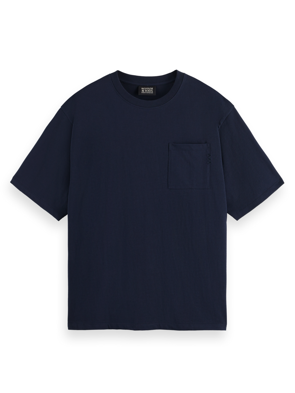 Core - T-Shirt mit 3 Kreuzen und lockerer Passform und Tasche