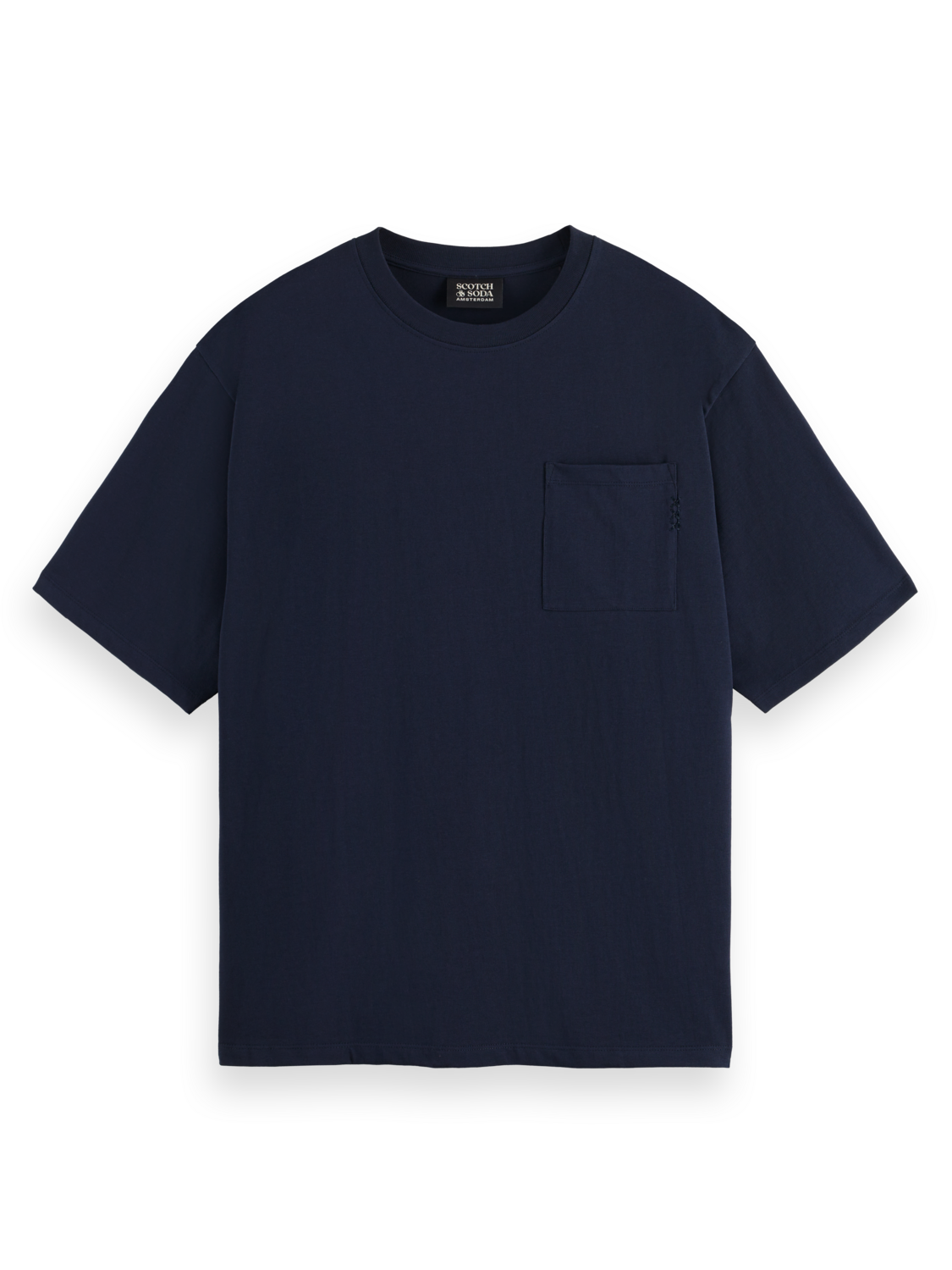 Core - T-Shirt mit 3 Kreuzen und lockerer Passform und Tasche